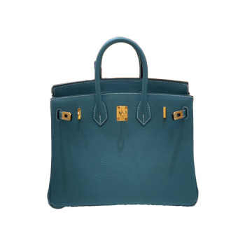 에르메스 버킨 25 르투르네 데님 블루 골드 하드웨어