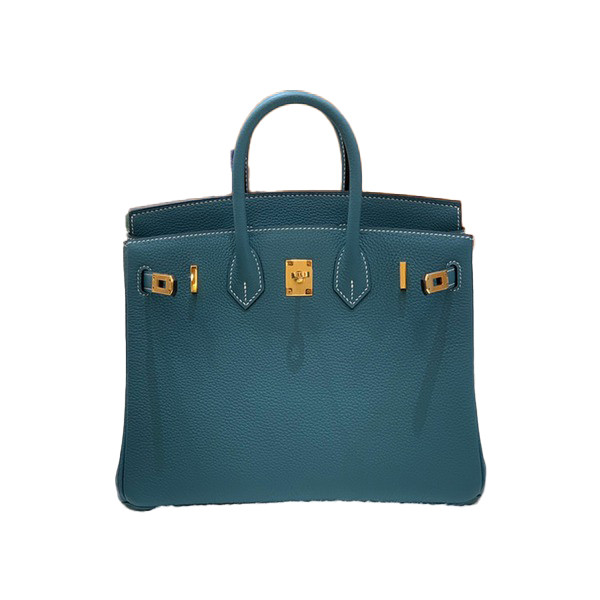 에르메스 버킨 25 르투르네 데님 블루 골드 하드웨어
