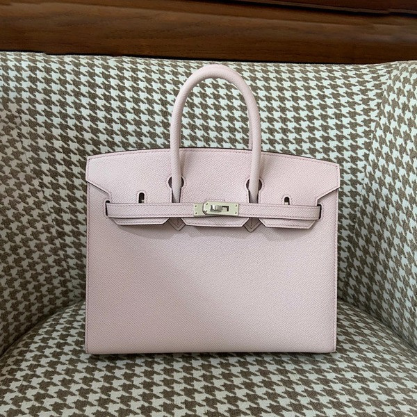 에르메스 버킨 25 셀리에 판타지 핑크 퍼플 실버 하드웨어
