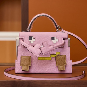 에르메스 켈리돌 픽토 핑크 팔라듐 하드웨어