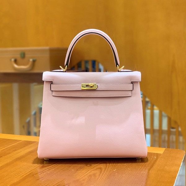 에르메스 켈리 25 르투르네 스위프트 사쿠라 핑크 골드 하드웨어