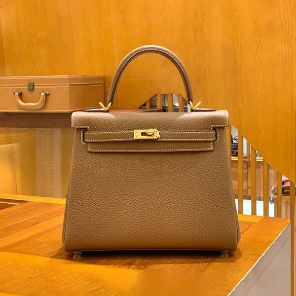 에르메스 켈리 25 르투르네 골드 브라운 골드 하드웨어