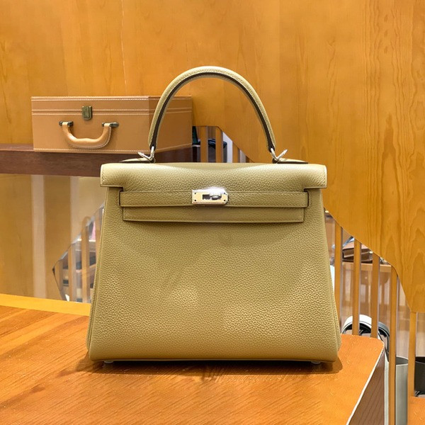 에르메스 켈리 25 르투르네 비스킷 실버 하드웨어