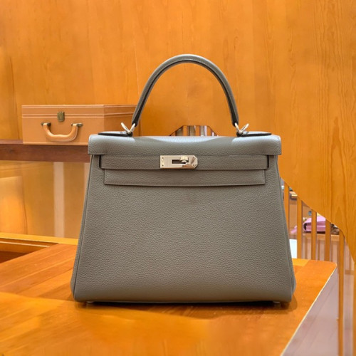 에르메스 켈리 28 르투르네 퓨터 그레이 실버 하드웨어