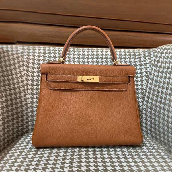 에르메스 켈리 28 르투르네 골드 브라운 골드 하드웨어