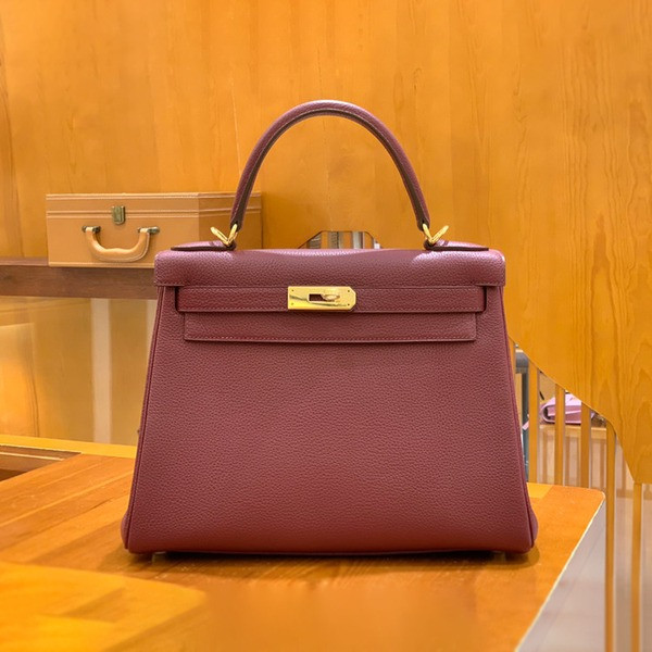 에르메스 켈리 28 르투르네 석류 레드 골드 하드웨어