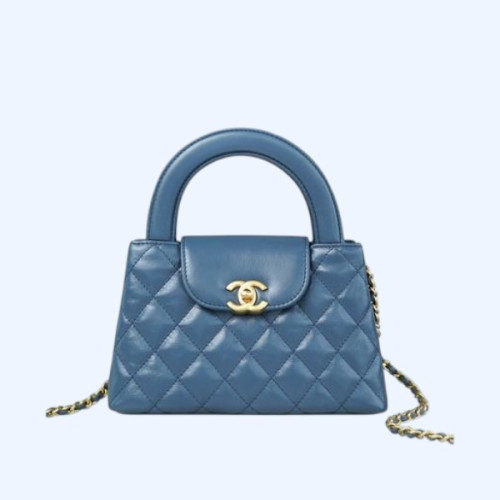 샤넬 23FW 켈리백 미니 라이트 블루 금장 AS4416
