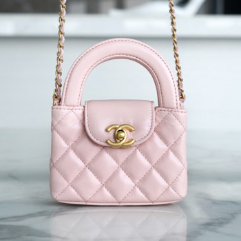 샤넬 23FW 켈리백 미니 핑크 금장 AS4416
