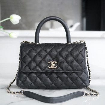 샤넬 코코핸들 블랙 스몰 캐비어