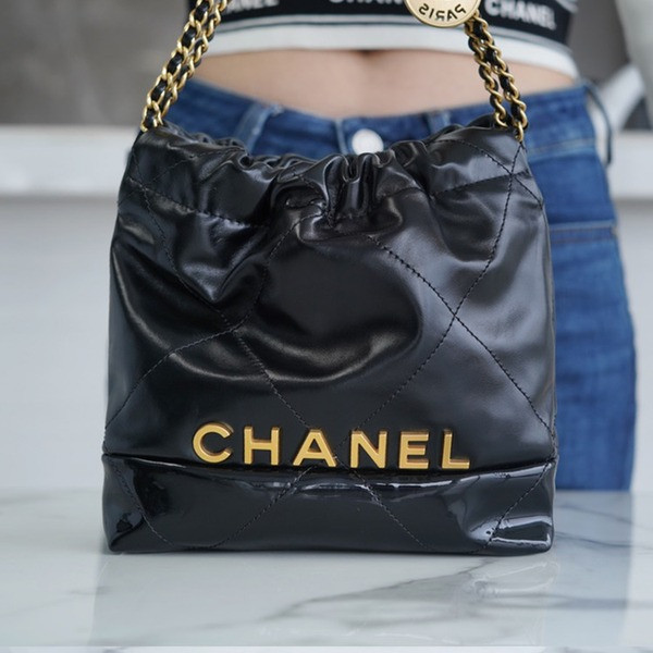 샤넬 24SS 22백 미니 블랙 금장