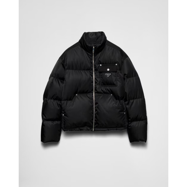 리나일론 크롭 다운 재킷