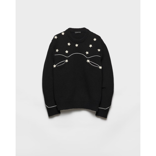 오버사이즈 셰틀랜드 울 스웨터