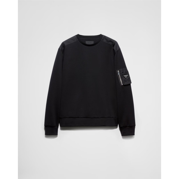 코튼 플리스 및 리나일론 스웨트셔츠