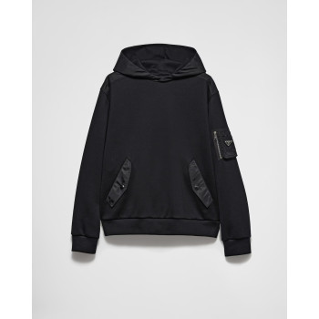 코튼 플리스 및 리나일론 후디