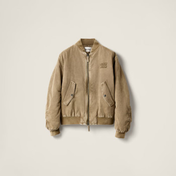 후염 개버딘 봄버 재킷