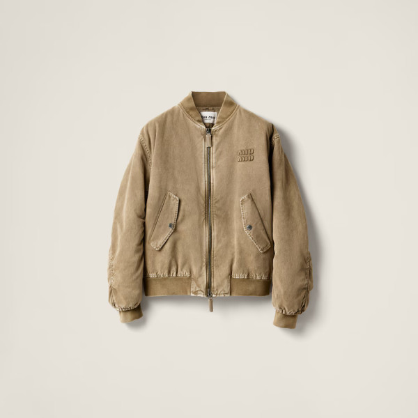 후염 개버딘 봄버 재킷