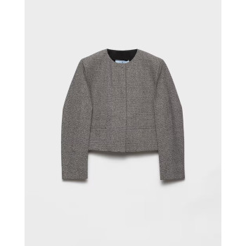 싱글브레스트 프린스 오브 웨일스 물리네 재킷