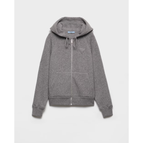 캐시미어 후드 가디건