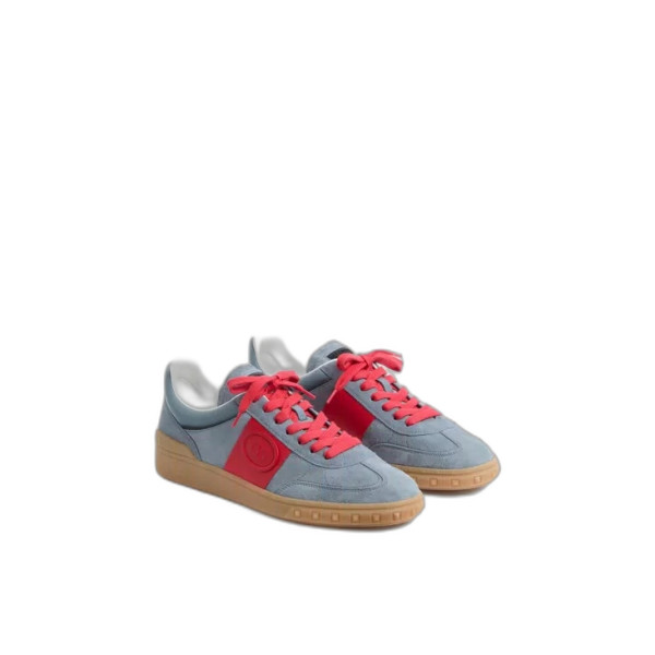 업빌리지 스플릿 가죽 & 나파 송아지 가죽 로우탑 스니커즈