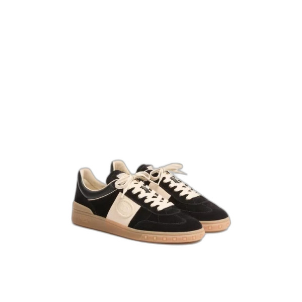 업빌리지 스플릿 가죽 & 나파 송아지 가죽 로우탑 스니커즈