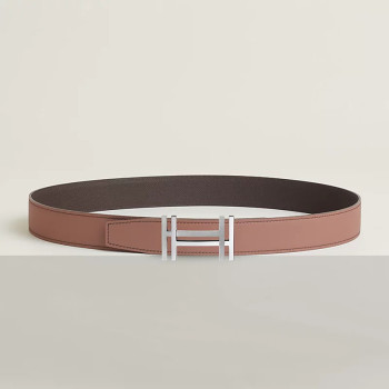 H au Carre 벨트 버클 & 리버서블 가죽 스트랩 32mm