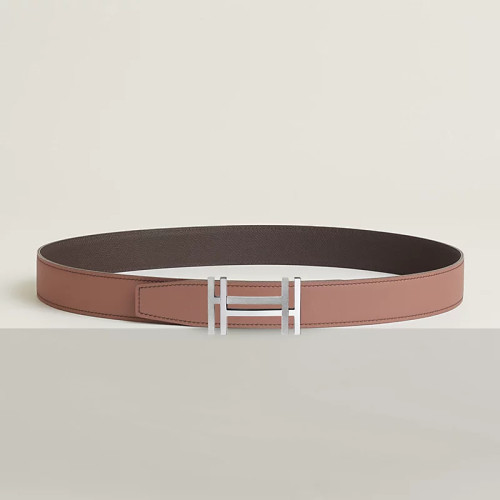 H au Carre 벨트 버클 & 리버서블 가죽 스트랩 32mm