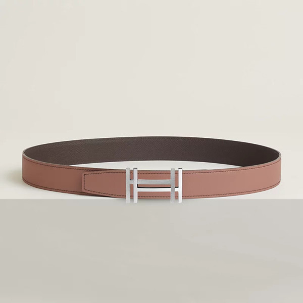 H au Carre 벨트 버클 & 리버서블 가죽 스트랩 32mm
