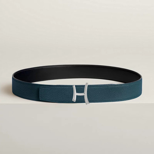 Script 벨트 버클 & 리버서블 가죽 스트랩 양면