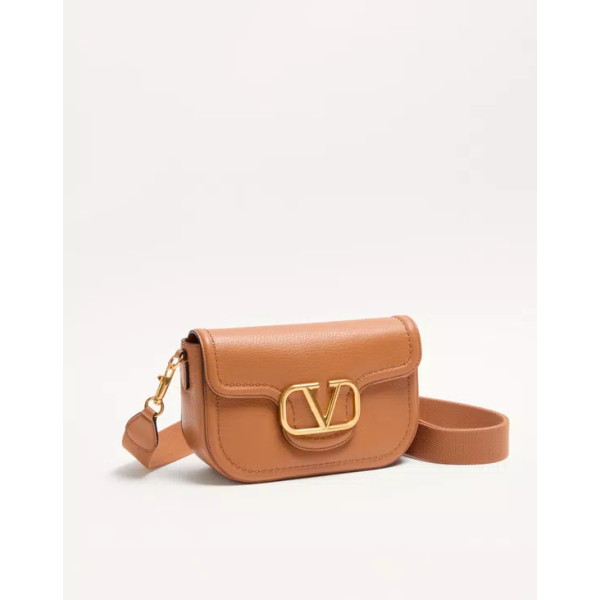 로코 소프트 그레이니 카프스킨 숄더백