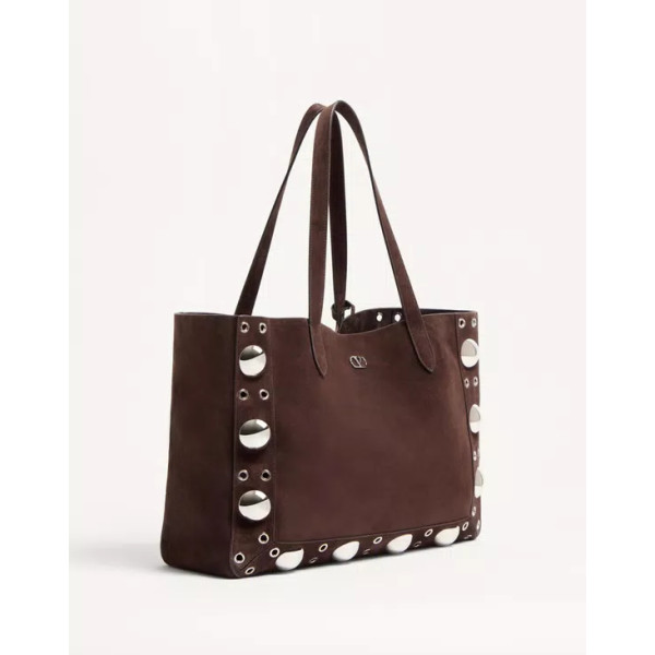 발렌티노 가라바니 넬코트 스웨이드 미디엄 쇼퍼 백 