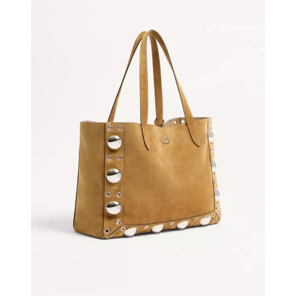 발렌티노 가라바니 넬코트 스웨이드 미디엄 쇼퍼 백