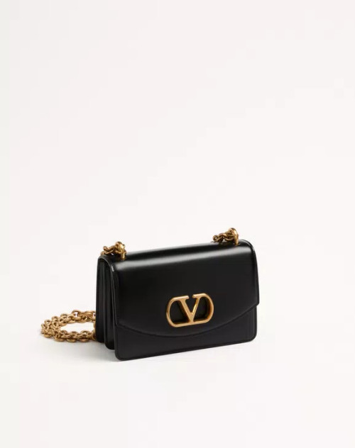 발렌티노 가라바니 베인 유광 카프스킨 스몰 숄더백