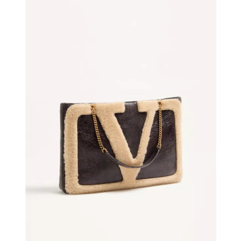 발렌티노 가라바니 비바 슈퍼스타 시어링 미디엄 쇼퍼백