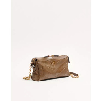 발렌티노 가라바니 판테아 쉐브론 패턴 나파 레더 스몰 숄더백 