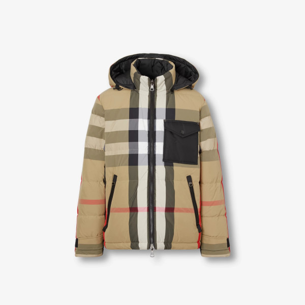 리버시블 체크 퍼퍼 재킷