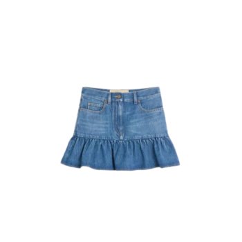 데님 미니 스커트