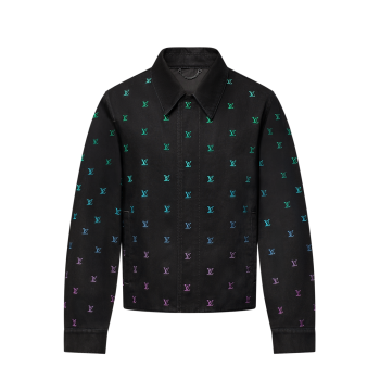 LV 블라종 그라디언트 엠브로이더드 데님 코치 재킷