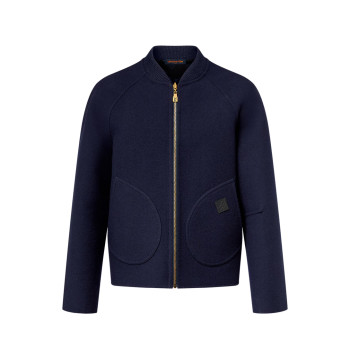 더블 페이스 울 리버서블 블루종