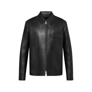 엠브로이더드 레더 오버셔츠