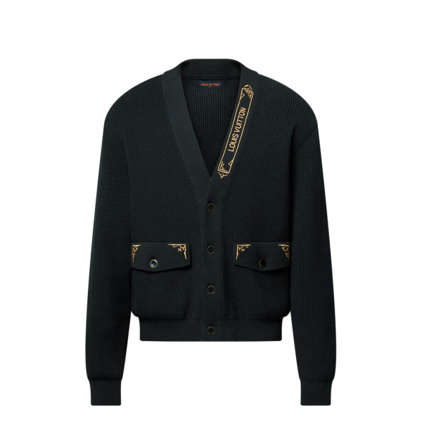 엠브로이더드 시그니처 가디건