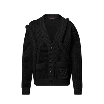 청키 울 블렌드 케이블 가디건