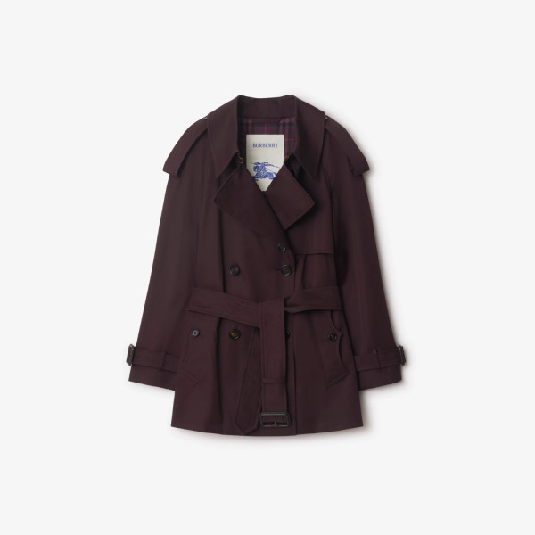 쇼트 개버딘 피츠로비아 트렌치코트