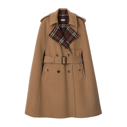 울 벨몬트 트렌치 케이프