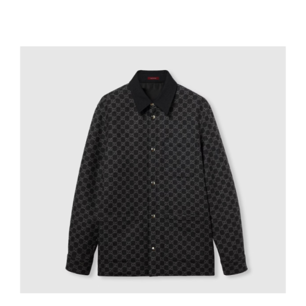 브러시드 GG 플란넬 재킷