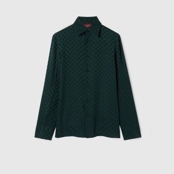 GG 실크 자카드 셔츠