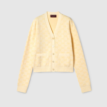 파인 코튼 GG 자카드 가디건