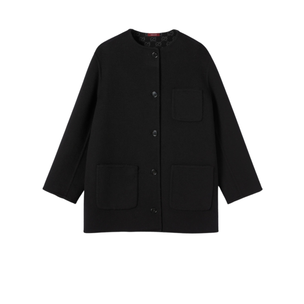 리버서블 울 실크 재킷