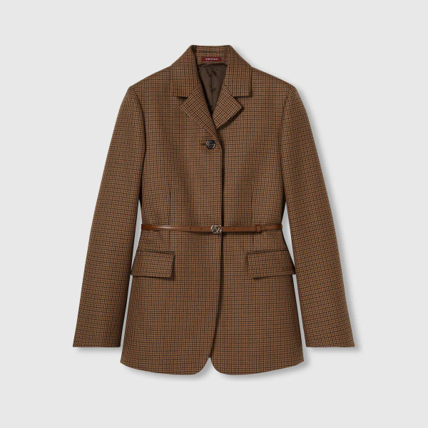 자수 하운드투스 울 재킷