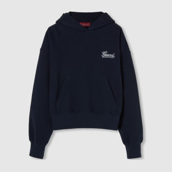 코튼 저지 후드 스웨트셔츠