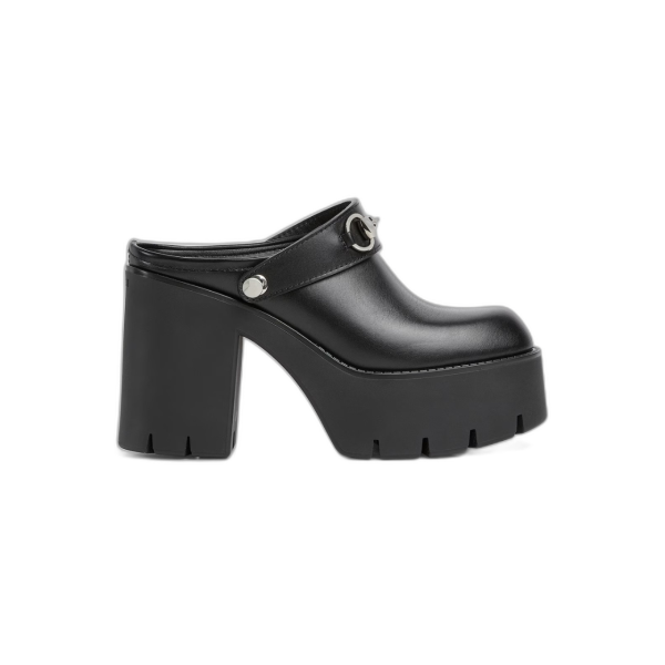 여성 홀스빗 플랫폼 뮬